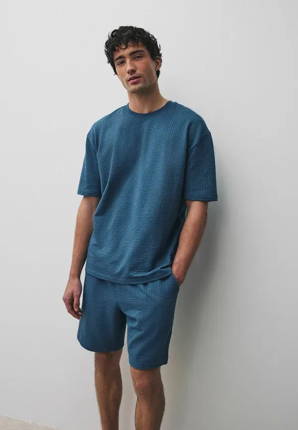 Комплект пижам из 3 предметов, Regular, Set 3 pack - pyjamas, Next, green, neutral, синий/зеленый — фото 2