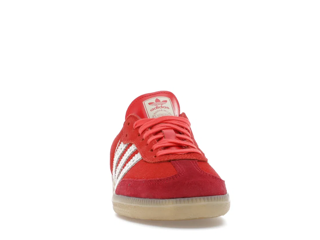 Детские кроссовки lifestyle с принтом Adidas Samba OG, Red/Brown/Pink — фото 2