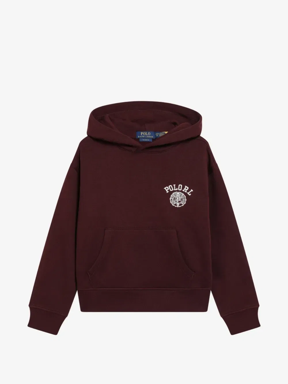 Худи Big Fit с логотипом POLO RALPH LAUREN KIDS, красный