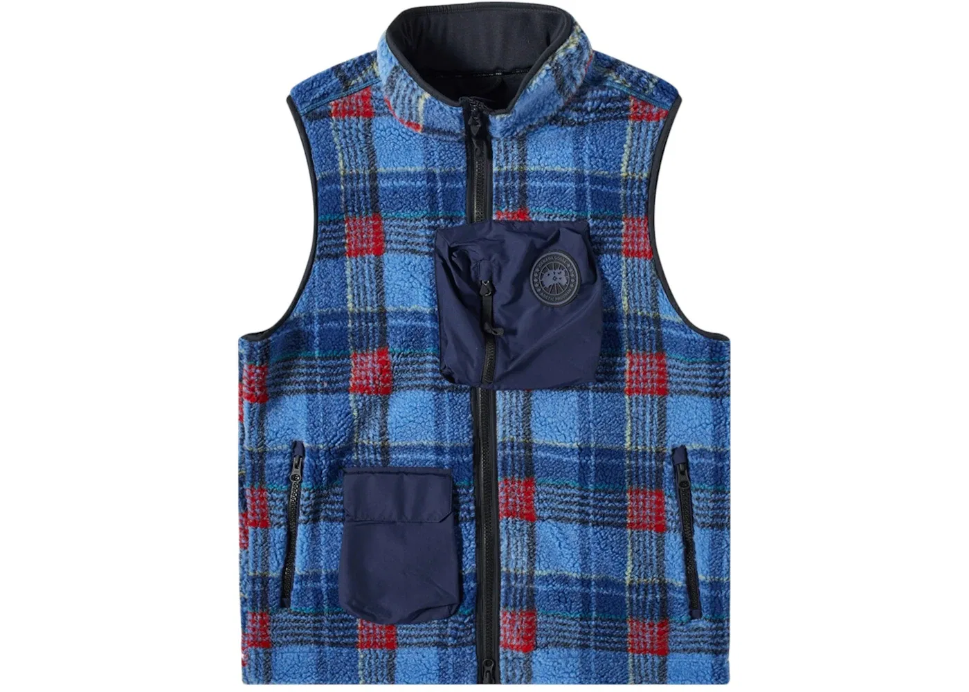 Мужской жилет с принтом Canada Goose x NBA Collection Union Legion Fleece Vest, Legacy Tartan Blue