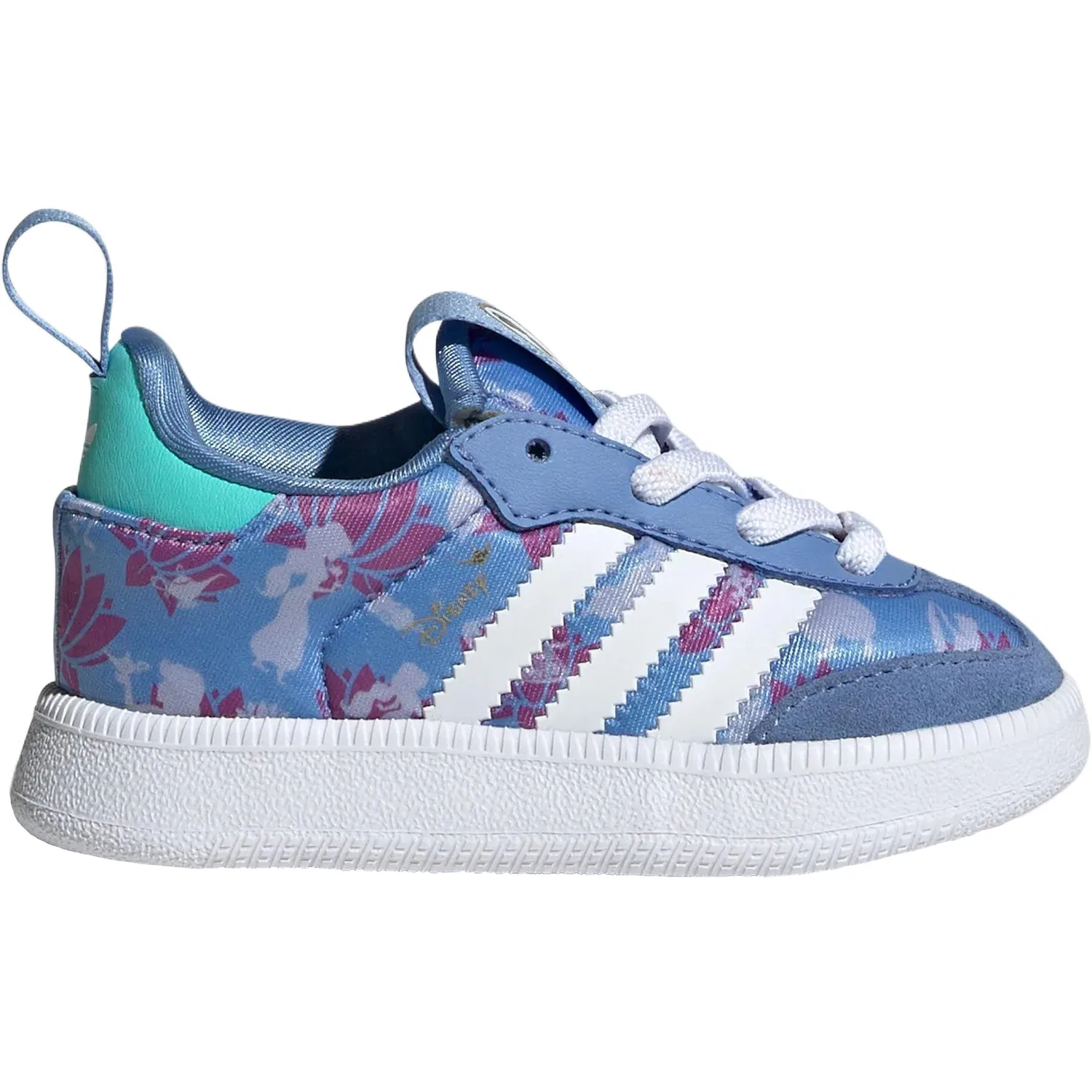 Детские кроссовки для мальчиков с замшевыми вставками Adidas Originals Samba, Blue — фото 3