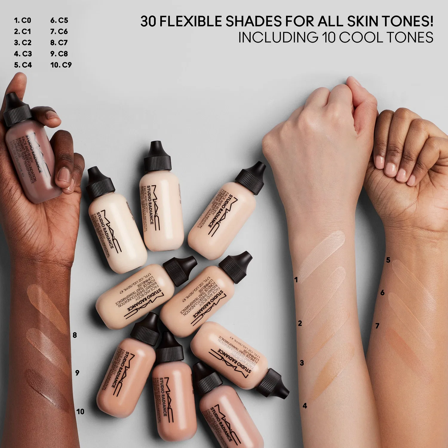 Тональная основа MAC Studio Radiance Face and Body Radiant Sheer Foundation, 50 мл, MAC, C5 — фото 4