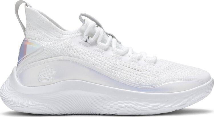 

Кроссовки Curry Flow 8 GS White Iridescent, белый, Белый;серый, Кроссовки Curry Flow 8 GS White Iridescent, белый