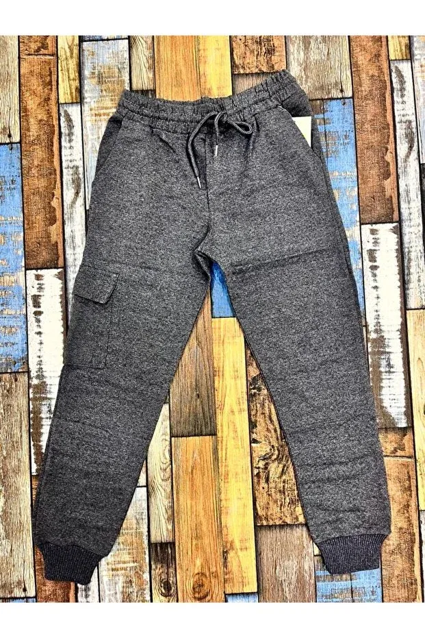 Детские спортивные брюки для девочек с карго-карманами Esterella, Light Gray