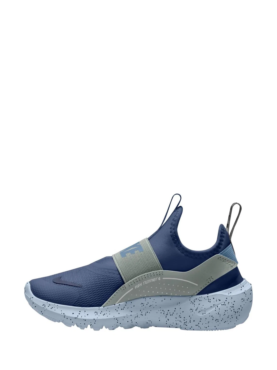 Кроссовки детские Flex Runner 4 Nike, темно-синий и зеленый — фото 2