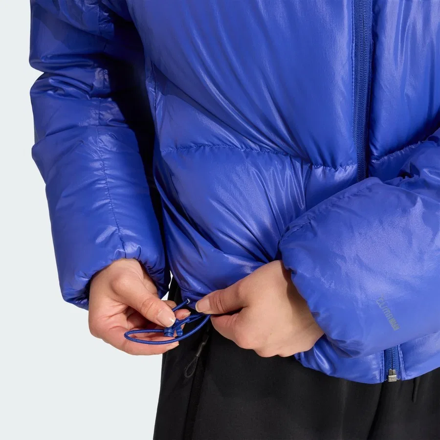 Пуховик с капюшоном Z.N.E. Puffer Climawarm adidas, Синий — фото 4