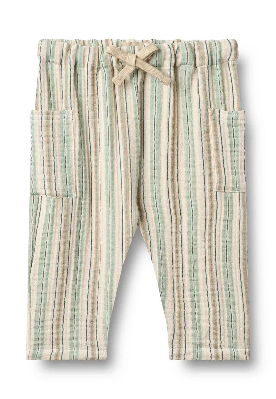Брюки WHEAT Regular Pants 'Arne' мятного и пихтового цвета