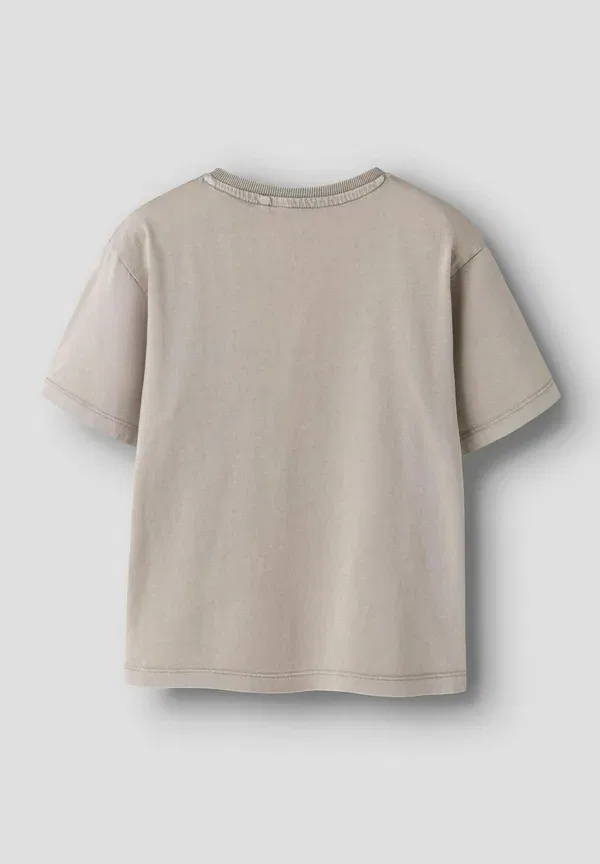 Футболка хлопковая Basic t-shirt Name It, vintage khaki, хаки — фото 2