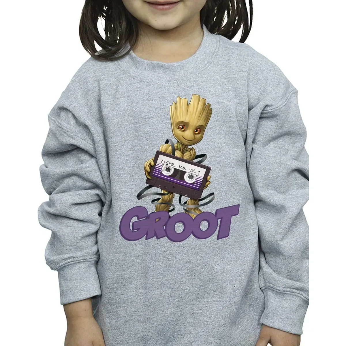 Свитшот с принтом Groot Casette Guardians Of The Galaxy, Grey — фото 3