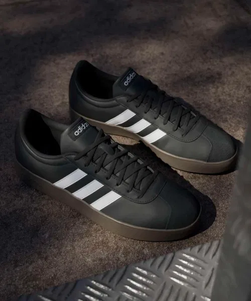 Унисекс кроссовки adidas VL Court Base чёрные — фото 2