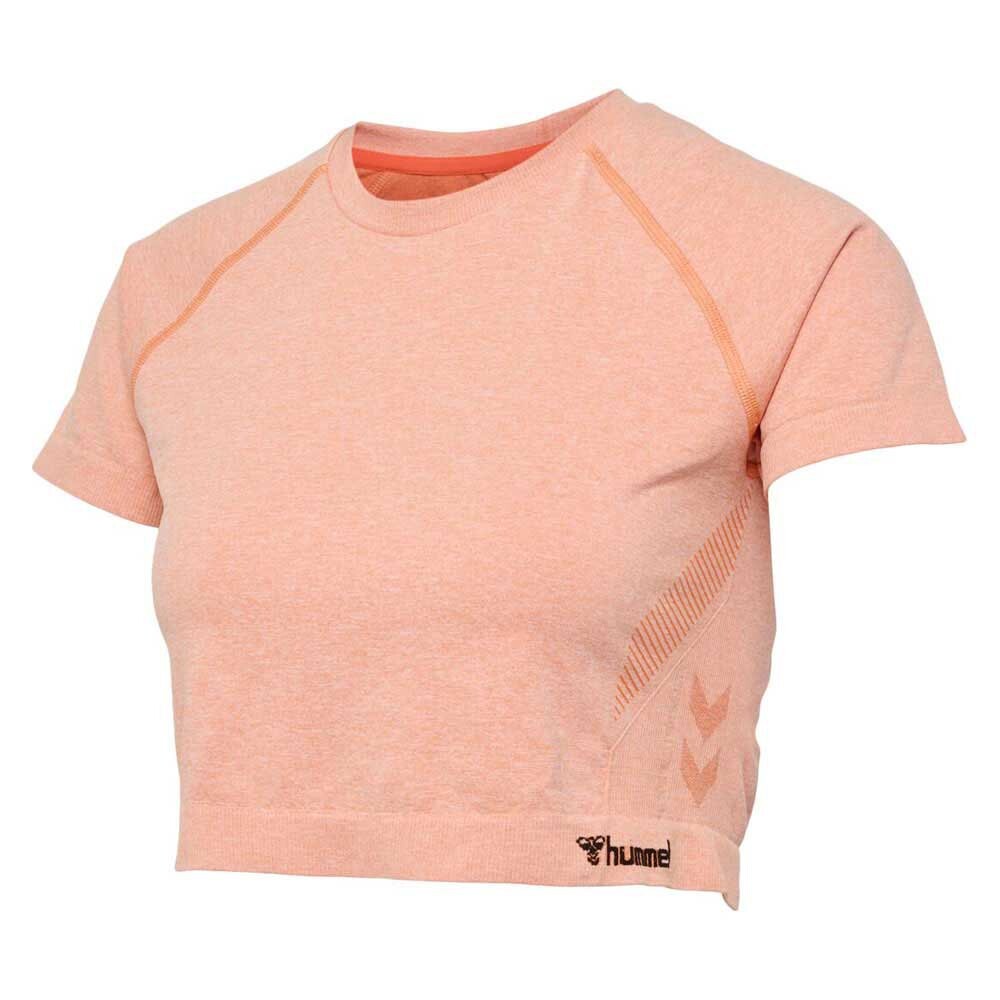 

Бесшовная футболка с коротким рукавом Hummel Cropped, оранжевый