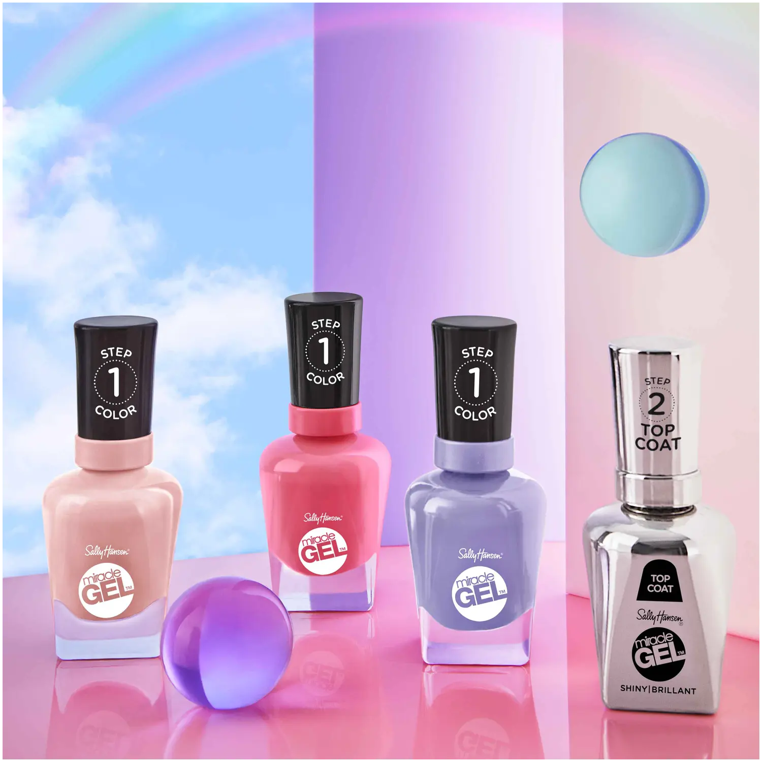 

Лак для ногтей 236 шок и лиловый Sally Hansen Miracle Gel 3.0, 15 мл