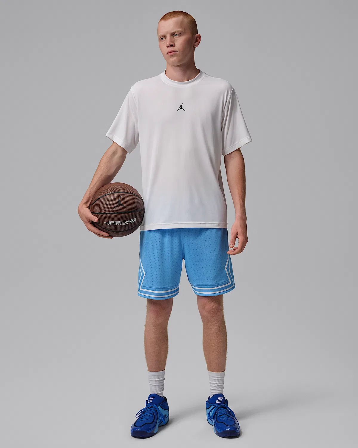 Мужская футболка Dri-FIT с коротким рукавом Jordan Sport Essentials, White — фото 4