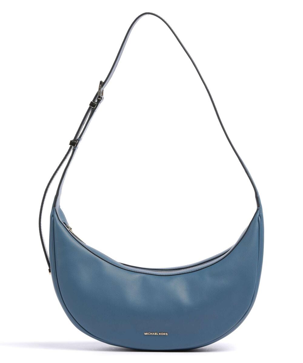 

Сумка через плечо Avra из мелкозернистой яловой кожи. Michael Kors, синий