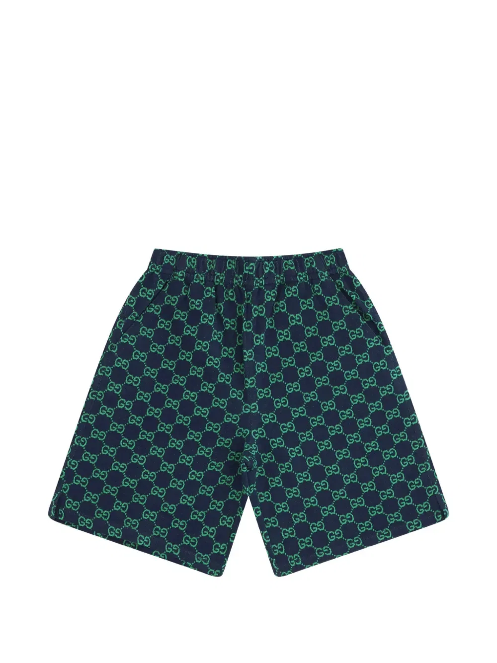 Шорты из пике Gg-monogram Gucci Kids, синий