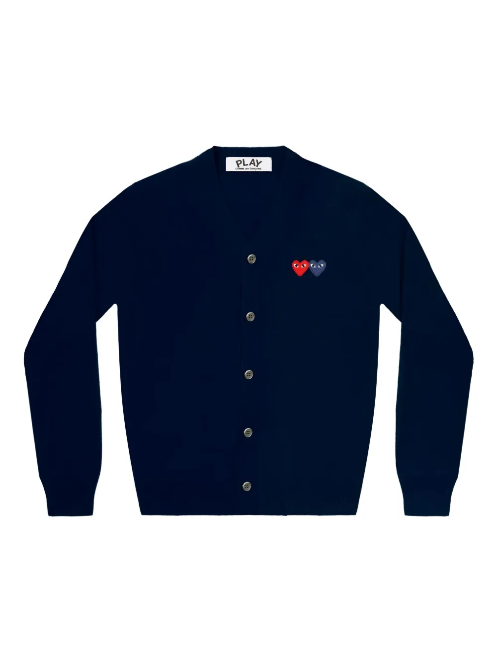 

Кардиган Double Hearts Comme Des Garçons Play, синий