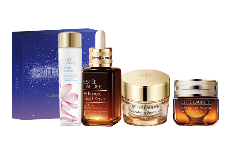 Наборы для ухода за кожей Unisex ESTEE LAUDER, Essence 50ml + cherry blossom water 200ml + collagen cream 50ml + коричневый eye 15ml — фото 2