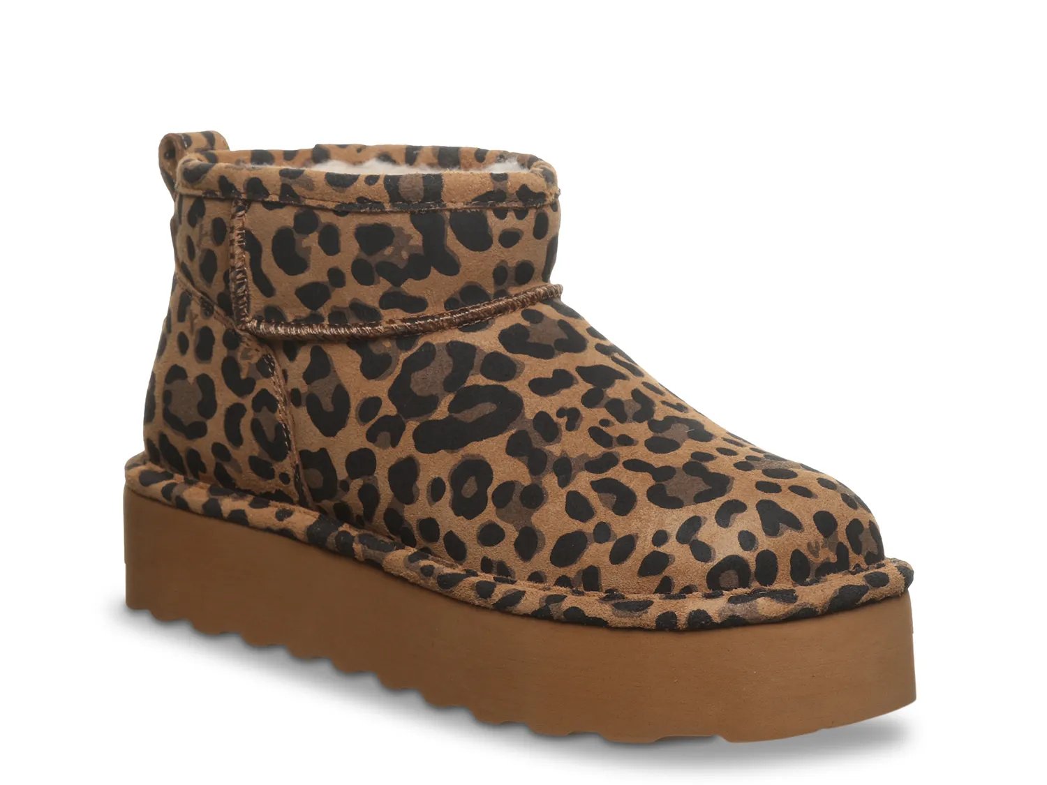 Ботинки Bearpaw Retro Shorty Exotic Bootie, Light Brown Leopard Print