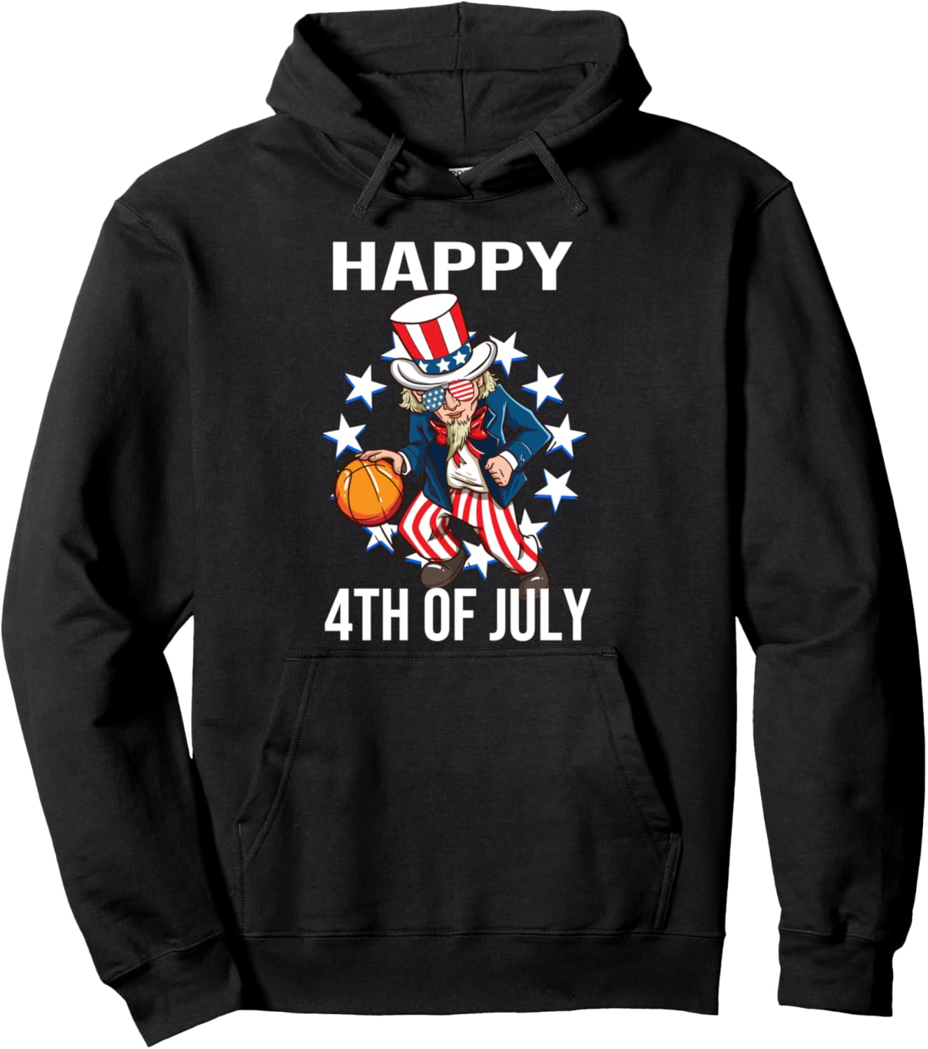 

Футболка Anklesam Funny T Shirt US Independence Day Basketball Men's USA Funny Goods Nets Clothes Hoodie America Funny T-Shirt, черный