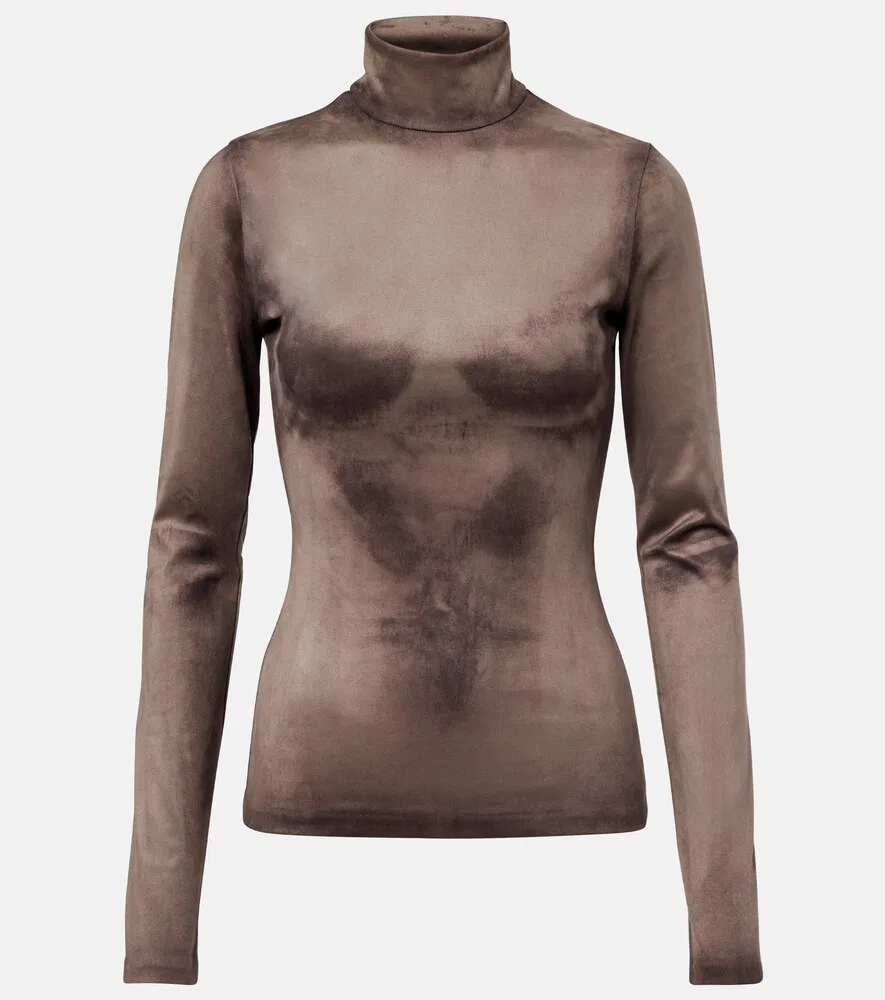 Водолазка Tarkis trompe-l'œil Acne Studios, серый
