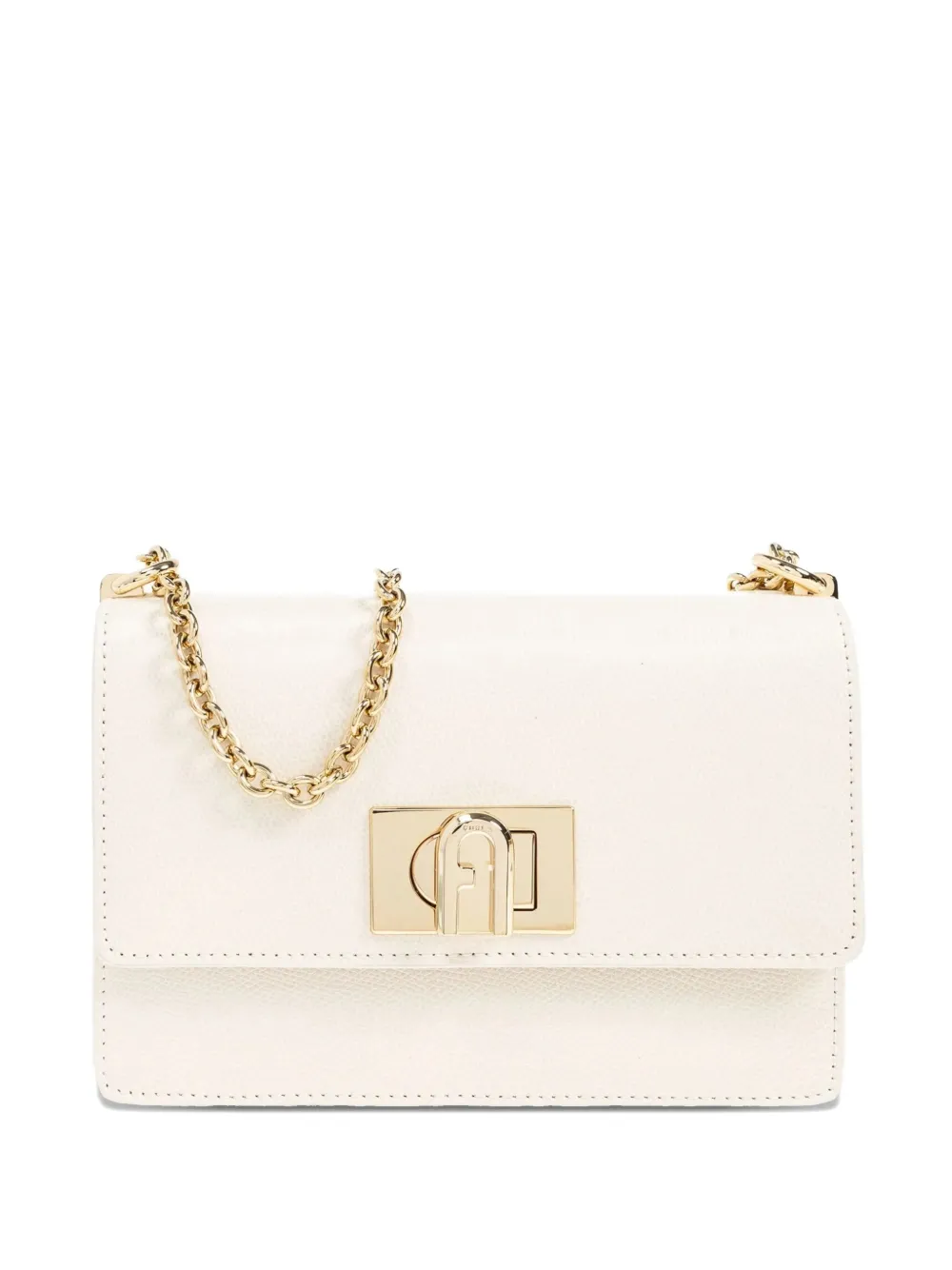 

Мини-сумка через плечо с цепочным ремешком 1927 года Furla, белый