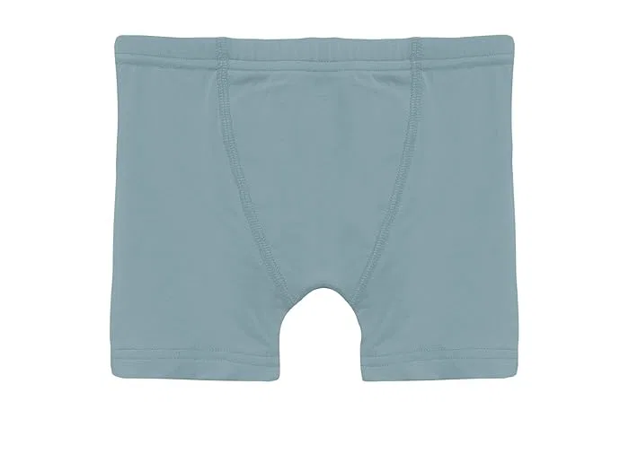 Набор боксеров из 3 штук ультрамягкие Print Boxer Brief Set Kickee Pants Kids, Denim Motorcycles/Spring Sky/Natural Construction Trucks — фото 3