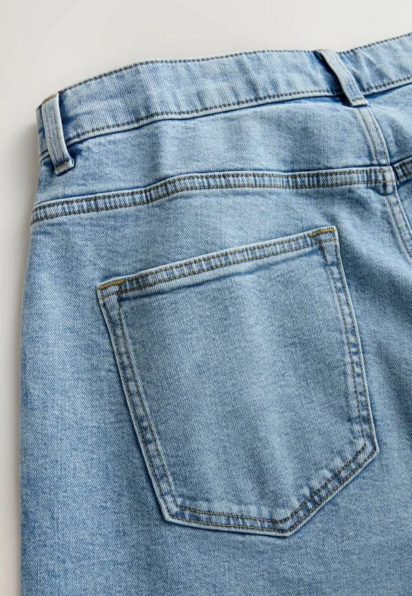 Классические эластичные джинсы свободного кроя Next, Bleach Blue Denim — фото 4