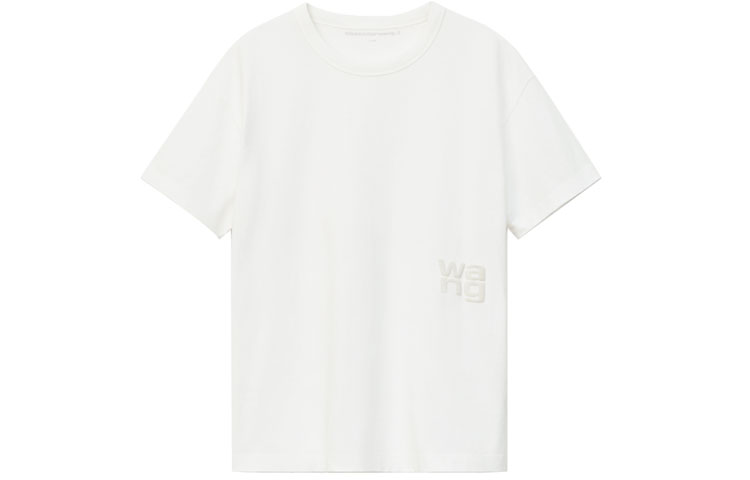 

Alexander Wang Футболка с заниженной линией плеч, белая, женская