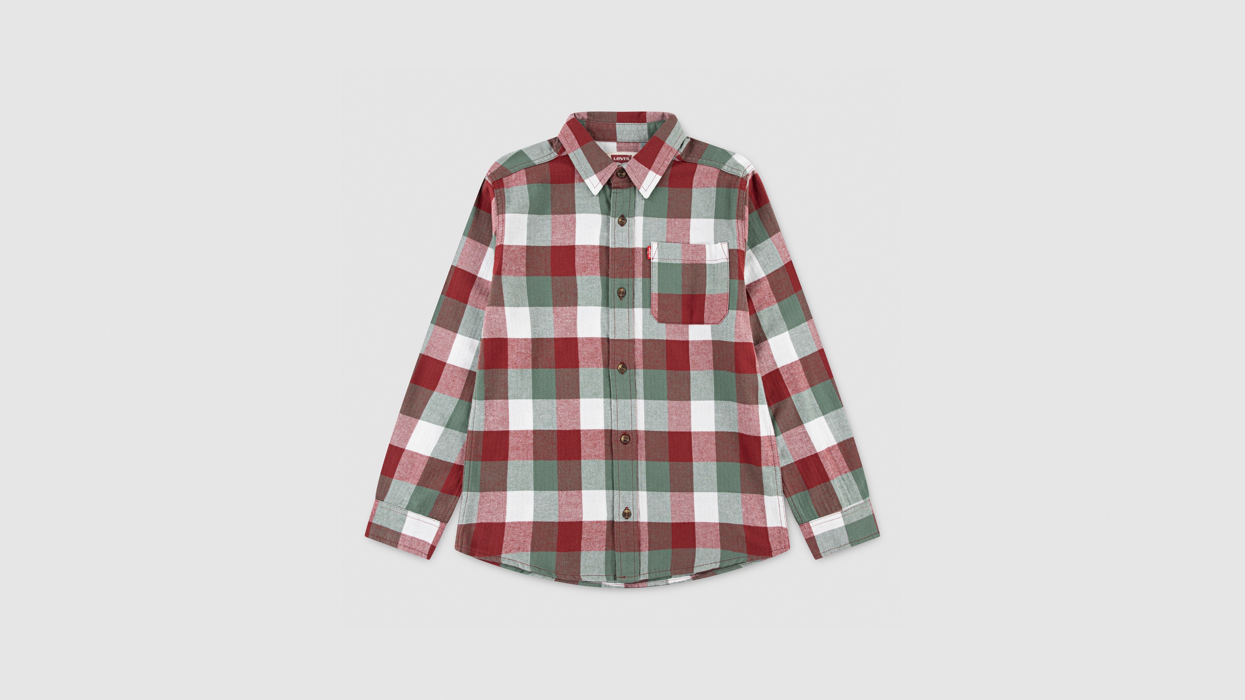 

Рубашка фланелевая в клетку Buffalo Check для больших мальчиков S-xl Levi's, Red Pear - Red