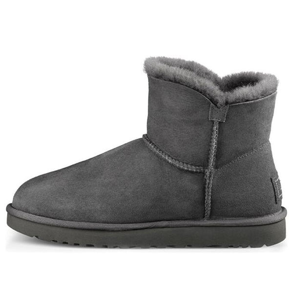 Ботинки зимние UGG Bailey Button с флисовой подкладкой, серый