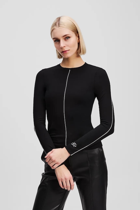 

Лонгслив Karl Lagerfeld, черный
