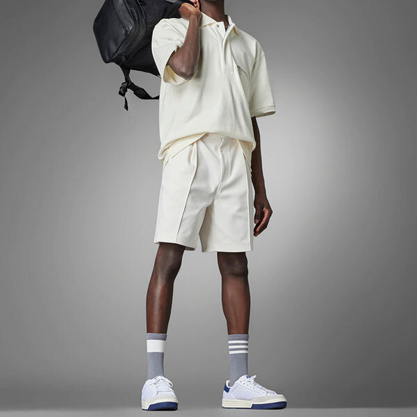 Футболка adidas Blue Version Tie-Break Polo Shirt 'Beige', бежевый — фото 3