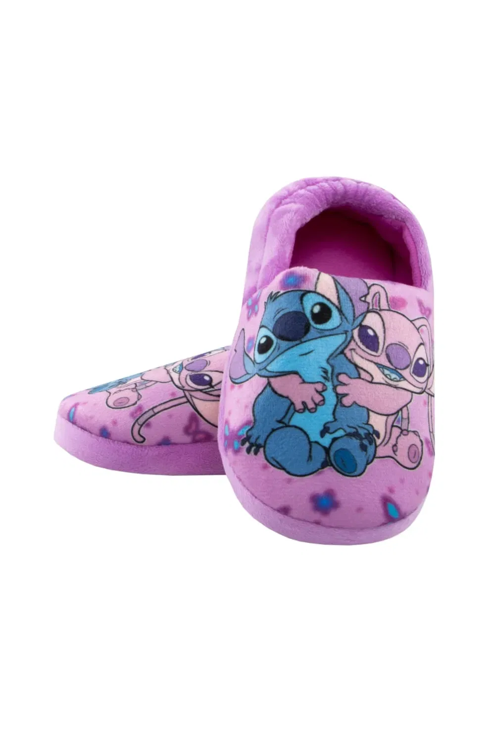 Тапочки детские с принтом Lilo & Stitch Disney, фиолетовый