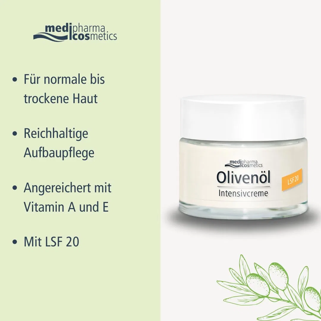 Интенсивный крем для лица с оливковым маслом SPF 20 от Medipharma Cosmetics Medipharma Cosmetics — фото 2