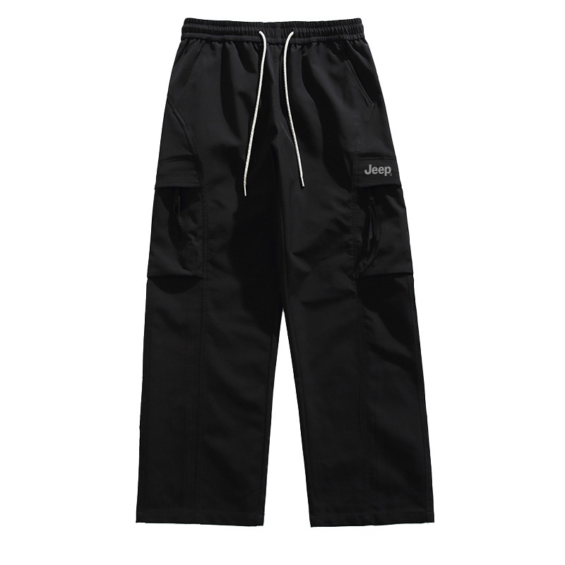 

Повседневные брюки Unisex Moderate Straight Fit Jeep, черный