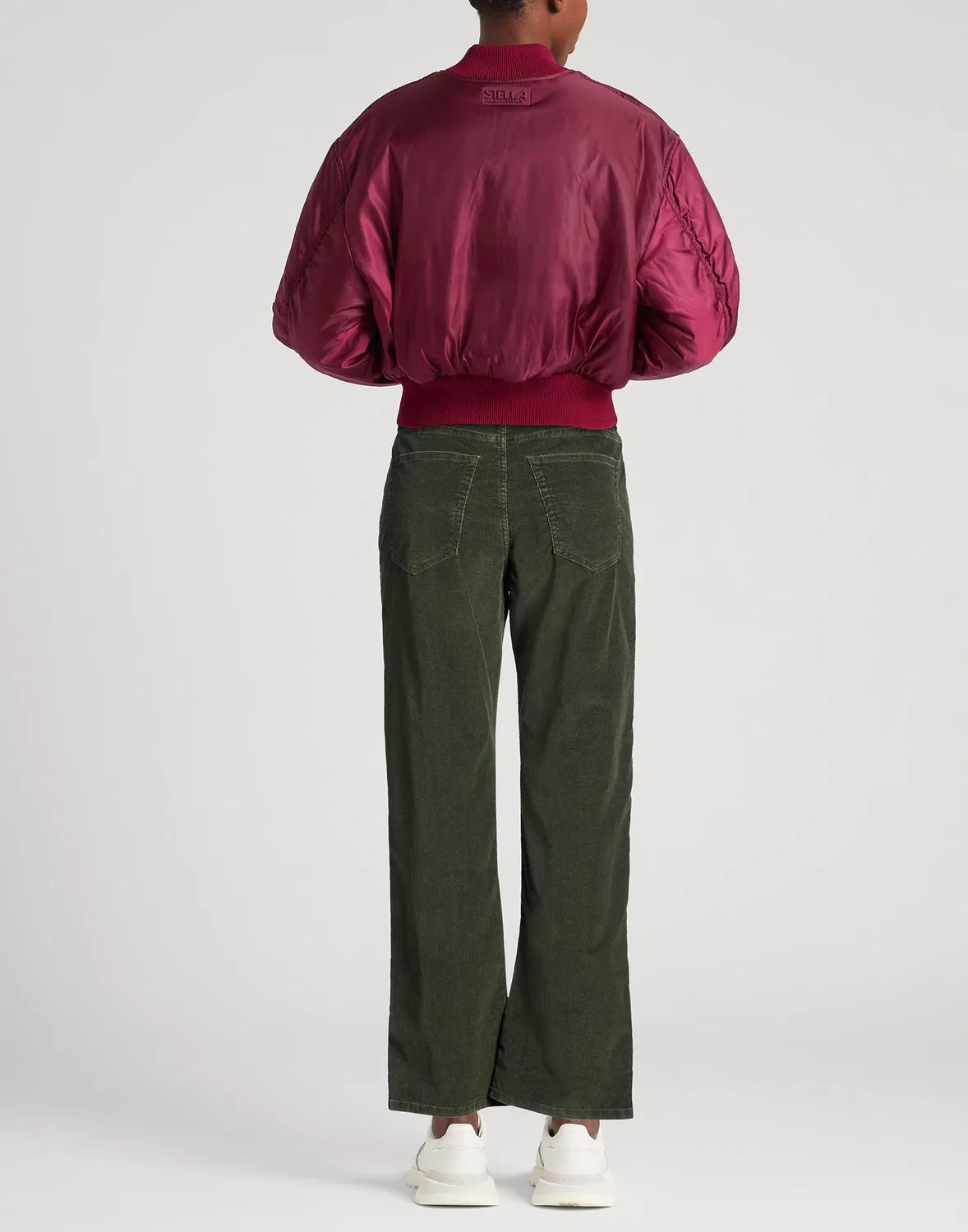 Прямые брюки из вельвета Military green DIESEL — фото 3