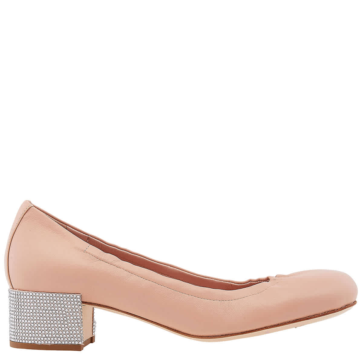 Туфли Rene Caovilla Dorothy 40 Rene' Caovilla, Nude Lamb/Crystal Strass