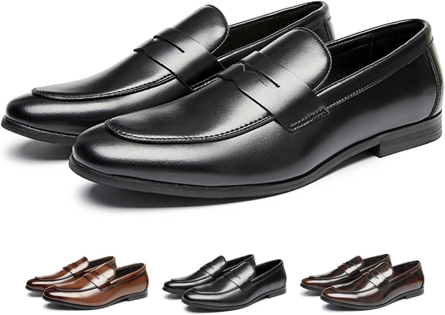 

Мужские слипоны OXNEUHG из натуральной кожи, лоферы с пряжкой, модные классические туфли с закрытым носком, низкие мокасины и выхода, британский ретро-стиль, смокинговые формальные туфли для выпускного, свадьбы и делового повседневного ношения,...