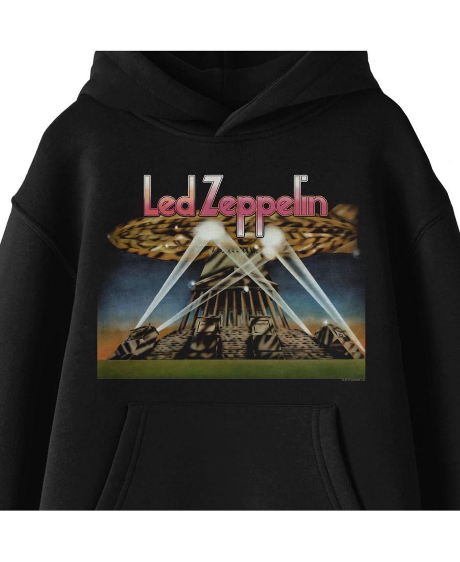 Толстовка с длинными рукавами и капюшоном Searchlight Poster, черная, размер XS Led Zeppelin, Black — фото 2
