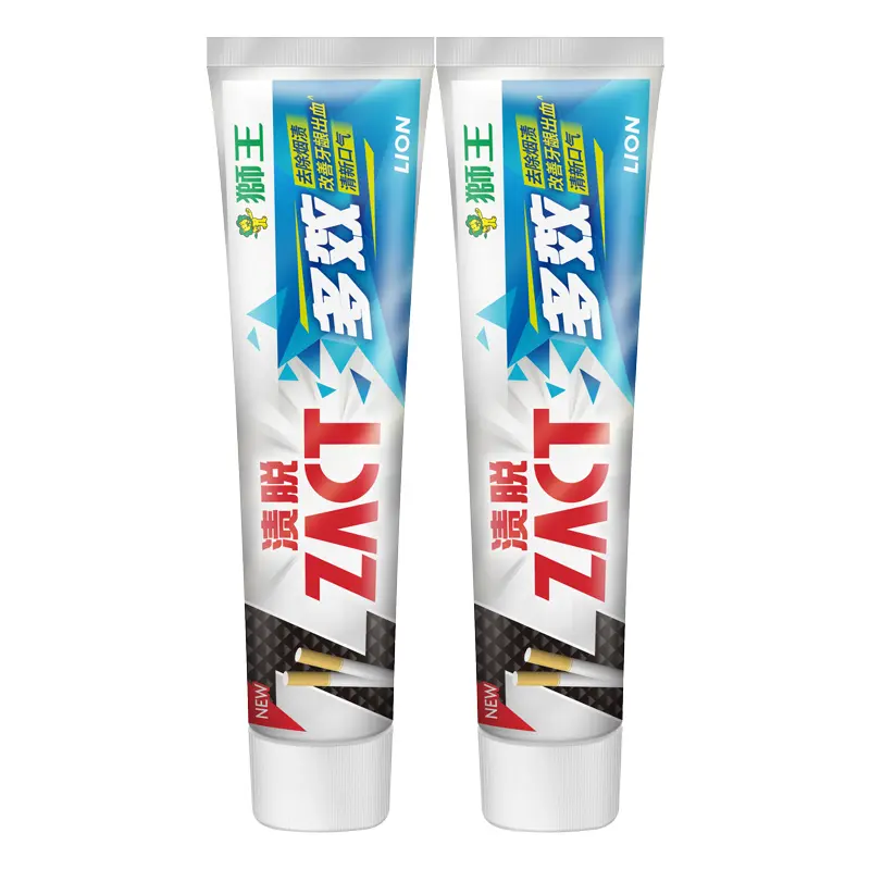 Отбеливающая зубная паста Lion Zact Smokers Toothpaste, 150 г*5 + зубная щетка Lion Systema, 3 шт — фото 3