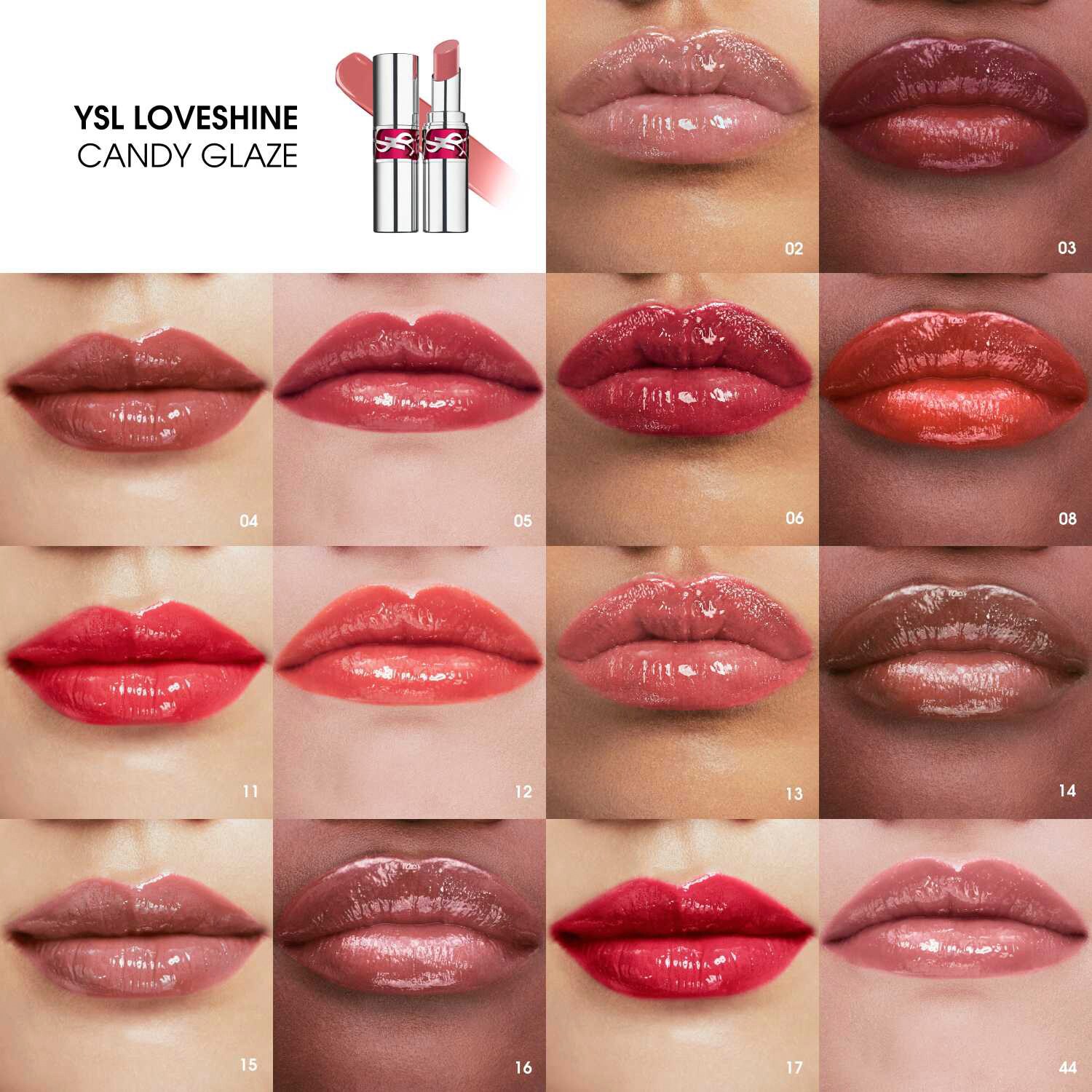Блеск для губ Loveshine Candy Glaze Yves Saint Laurent, 17 Strawberry Cloud (3.2 g) — фото 4