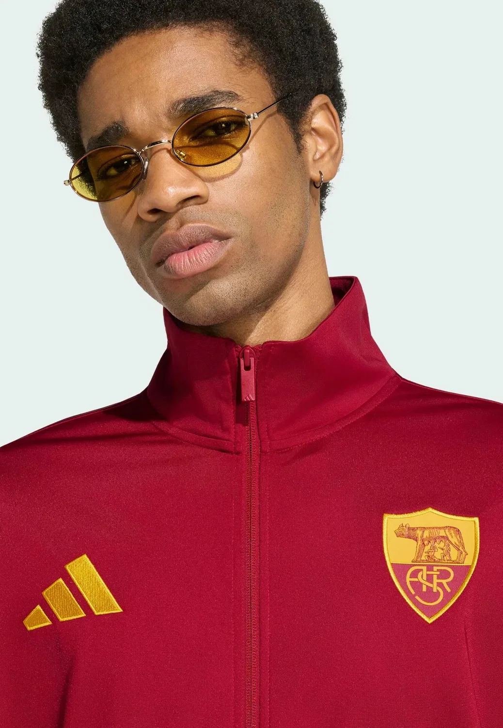 Спортивная куртка As roma dna track top - training jacket Adidas Performance, Team Victory Red — фото 4