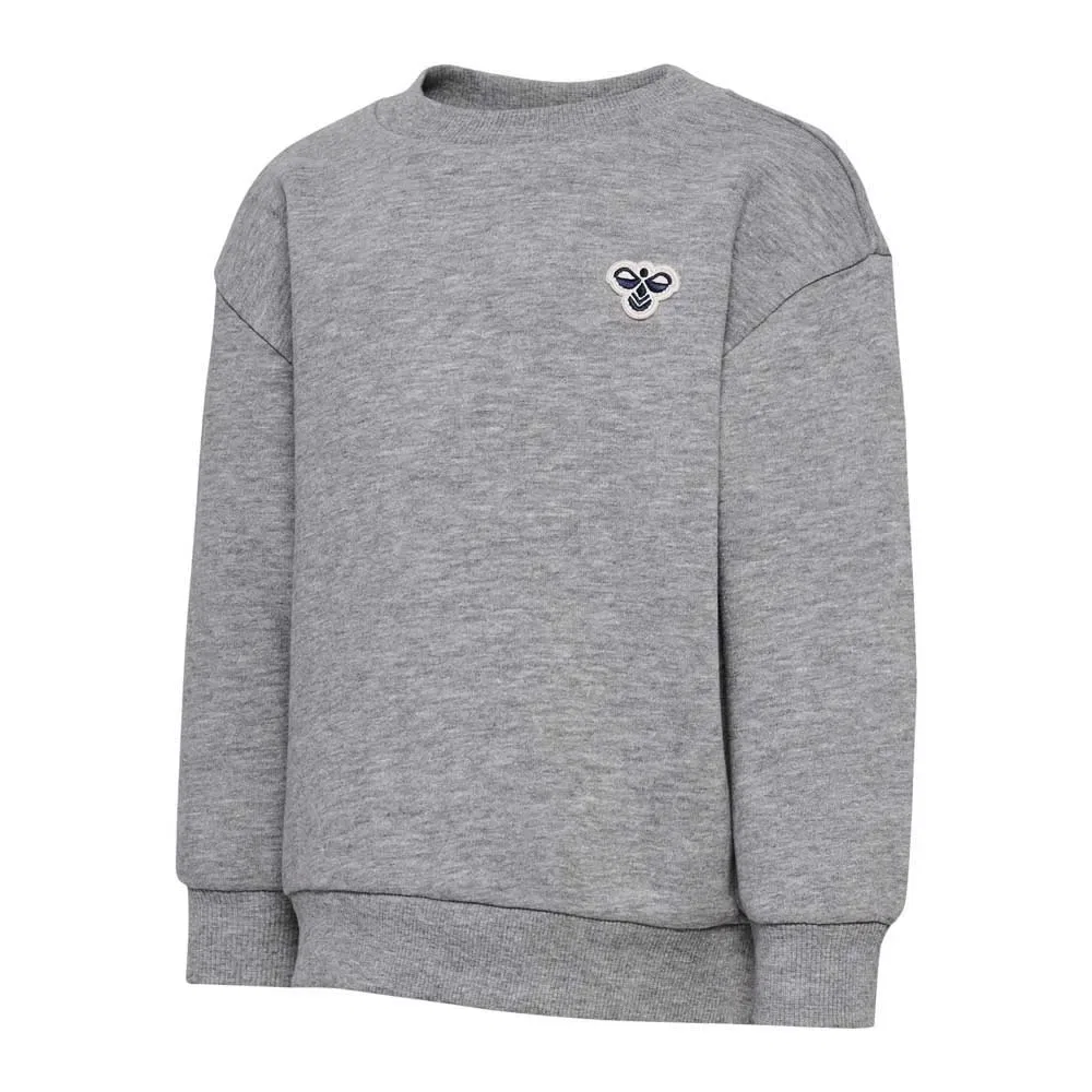 Детский свитшот с принтом Mini Loose Bee Hummel, Grey