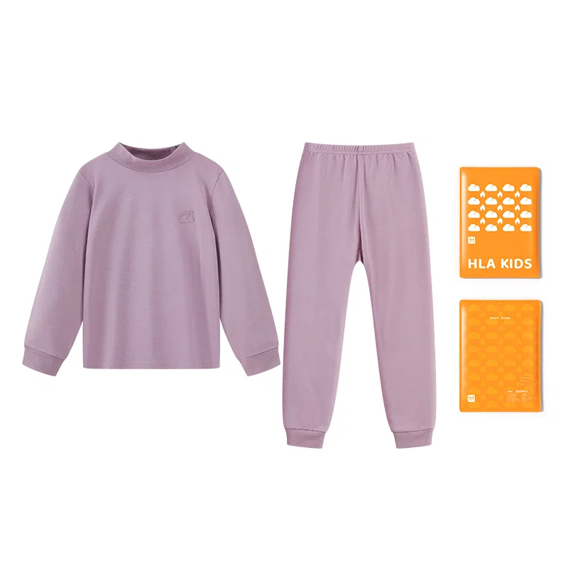 Детский комплект нижнего белья с полуводолазкой HLA, Light Purple 6007