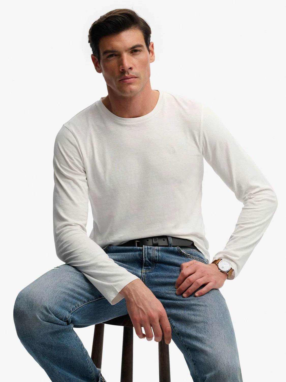 Футболка с длинным рукавом Classic Superdry, белый