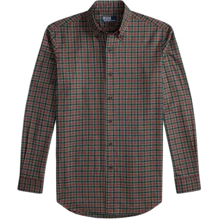Рубашка мужская мультиколор, отложной воротник, прямой крой, Polo Ralph Lauren, Multicolor
