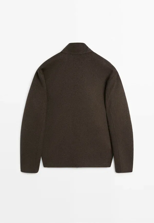 Куртка из шерсти Summer jacket Massimo Dutti, темно-коричневый — фото 2