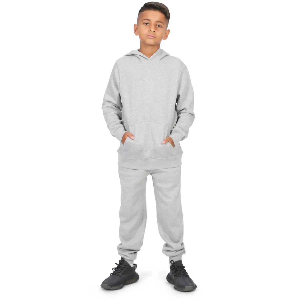 Детское худи из флиса Everyday Kids, Heather Gray — фото 2