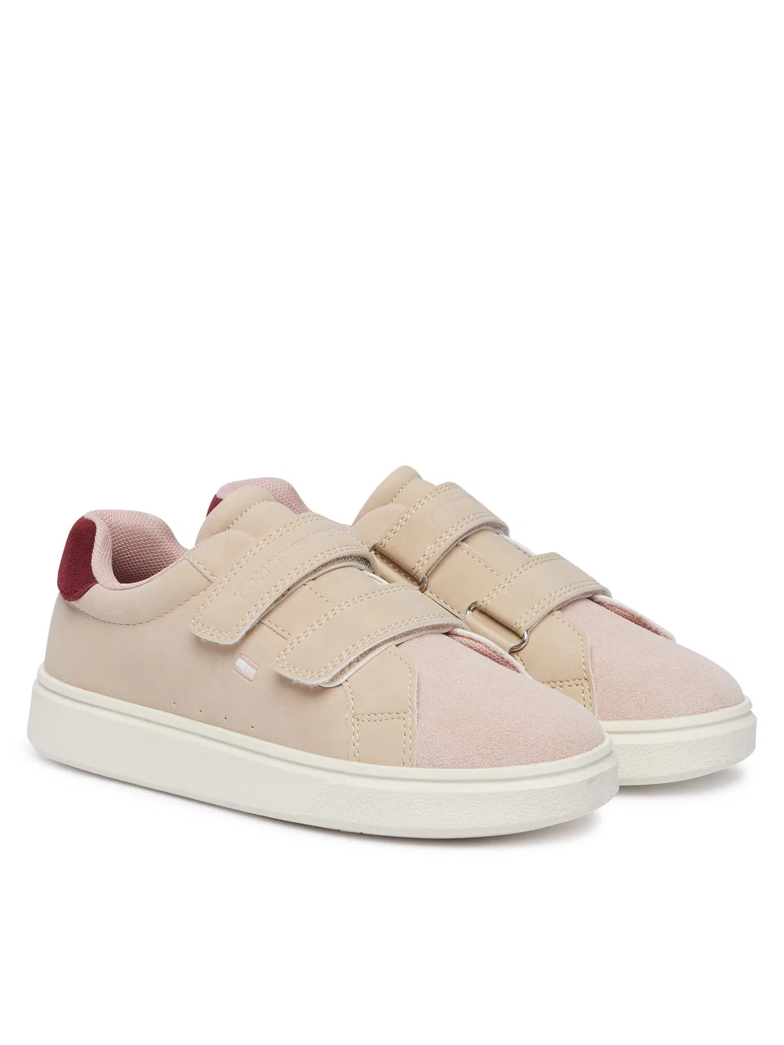 Кроссовки для девочки Low Cut Velcro Sneaker Tommy Hilfiger, светло-бежевый — фото 2