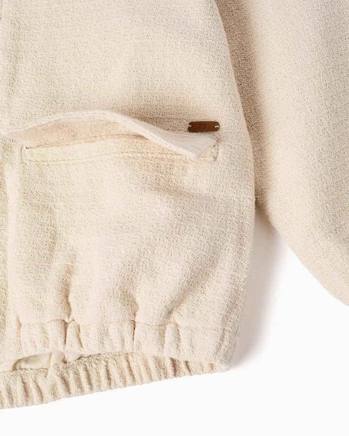 Детская куртка для мальчиков хлопковая Zippy, Beige — фото 4